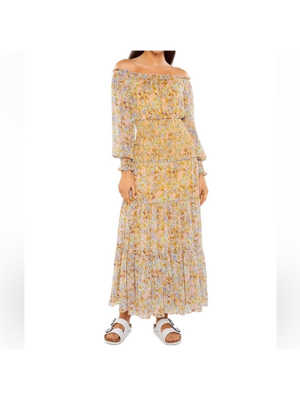 NWT Likely Indica Dress in Mustard Multi